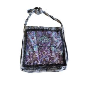 Boho Style Shoulder Bag, Grey